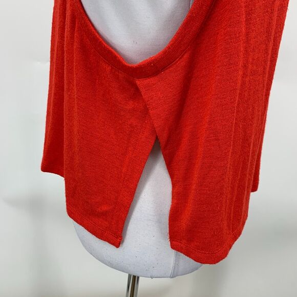 Wilfred Free Split Hem Muscle Tank Womens M Medium Racerback High Neck Crop Top - Picture 5 of 13